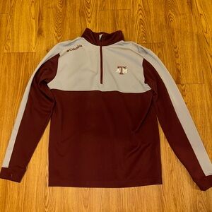 Columbia Maroon and Gray Texas A&M Quarter-Zip